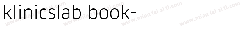 klinicslab book字体转换
